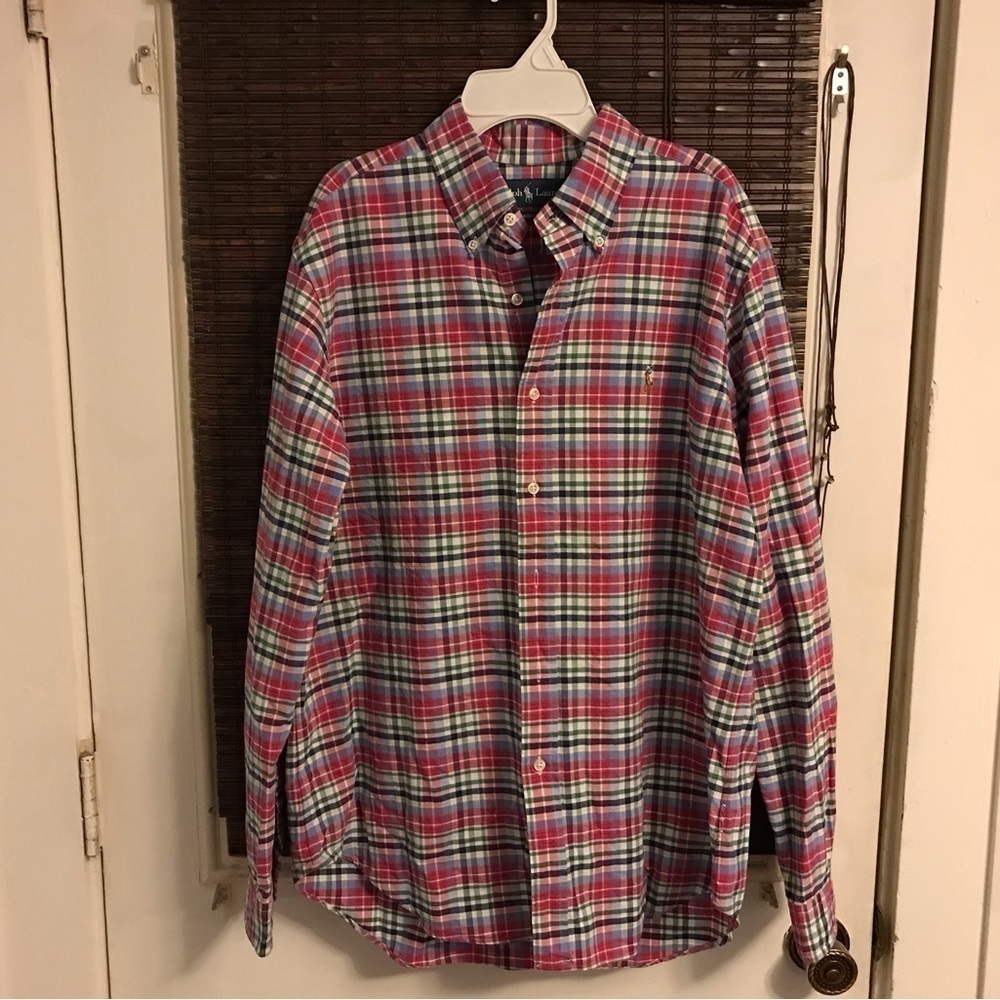 Ralph Lauren Mens Classic Fit Button Up Shirt